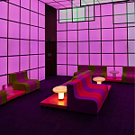 Дизайнерский кофейный стол на круглых ножках Poltronova T02 Pink Coffee Table варинант исполнения - 7 | Loft Concept в Краснодаре