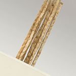 Люстра подвесная с широким белым текстильным абажуром и вертикальными декоративными элементами Hinkley варинант исполнения - 5 | Loft Concept в Краснодаре