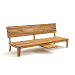 Садовый диван-трансофрмер Kate серый варинант исполнения - 2 | Loft Concept в Краснодаре