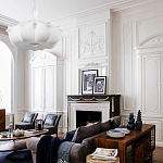 Подвесной светильник с белым фигурным абажуром и мягкими волнистыми краями Cloud Motion  варинант исполнения - 20 | Loft Concept в Краснодаре