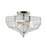 Потолочный светильник шестигранной формы с прозрачными стеклянным плафоном Elstead Lighting варинант исполнения - 5 | Loft Concept в Краснодаре