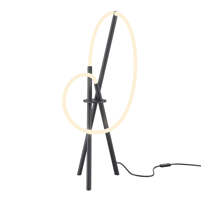 Настольный светильник Crochet Black 3000К 15Вт Черный Белый в Краснодаре | Loft Concept 