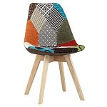 Стул с обивкой в стиле пэчворк Arvika варинант исполнения - 1 | Loft Concept в Краснодаре