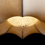 Подвесной светильник с белым фигурным абажуром и мягкими волнистыми краями Cloud Motion  варинант исполнения - 7 | Loft Concept в Краснодаре