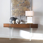 Консоль прямоугольная с выдвижным ящиком на прозрачных ножках Hitchcock варинант исполнения - 1 | Loft Concept в Краснодаре