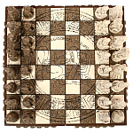 Шахматы  из  камня Cargador del Tiempo Chess Мексика ручная работа варинант исполнения - 2 | Loft Concept в Краснодаре