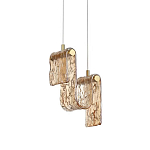 Подвесной светильник волнистой формы из фактурного стекла Wave варинант исполнения - 2 | Loft Concept в Краснодаре