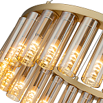 Люстра со стеклянными цилиндрическими плафонами Luminous Cylinders Amber Round варинант исполнения - 5 | Loft Concept в Краснодаре