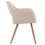 Стул в рогожке бежевого цвета NEASAN STOOL варинант исполнения - 5 | Loft Concept в Краснодаре