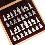 Шахматы Северные народы в ларце из натурального бука Decorative Thematic Chess варинант исполнения - 6 | Loft Concept в Краснодаре