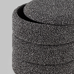 Пуф Three Gray в ткани букле серого цвета варинант исполнения - 5 | Loft Concept в Краснодаре