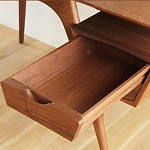 Письменный стол прямоугольный с 2-мя ящиками и полкой Idenontal варинант исполнения - 3 | Loft Concept в Краснодаре