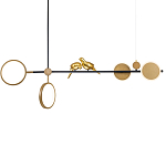 Линейная люстра на штанге Grace варинант исполнения - 1 | Loft Concept в Краснодаре