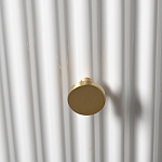 Тумбочка белая круглая с мраморной столешницей Thoroughbass варинант исполнения - 2 | Loft Concept в Краснодаре