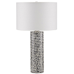 Настольная лампа с узором вдоль колоннообразного основания Scenic Surface варинант исполнения - 3 | Loft Concept в Краснодаре