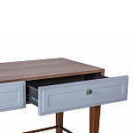 Стол письменный из массива бука с 2-мя ящиками серый Wenge Light варинант исполнения - 4 | Loft Concept в Краснодаре
