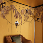 Обои с вышивкой ручной работы Étienne Original colourway on wool sateen варинант исполнения - 3 | Loft Concept в Краснодаре