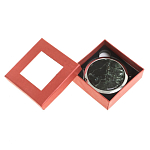 Зеркало карманное двухстороннее круглое из натурального камня Серафинит в подарочной упаковке Silver Stone Mirrors варинант исполнения - 3 | Loft Concept в Краснодаре