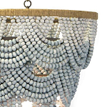 Многоярусная люстра украшенная круглыми бусами Gradient Grey Chandelier варинант исполнения - 2 | Loft Concept в Краснодаре