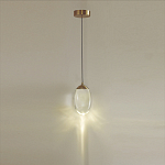 Подвесной светильник с плафоном в форме капли Crystal Transparent Drop варинант исполнения - 4 | Loft Concept в Краснодаре