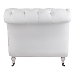 Кушетка белая с мягкой обивкой из велюра Michael Couch варинант исполнения - 3 | Loft Concept в Краснодаре