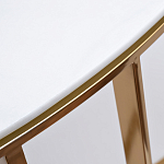 Консоль приставная полукруглая на основании золотого цвета Interior Accent варинант исполнения - 2 | Loft Concept в Краснодаре