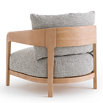 Кресло с каркасом из массива ясеня Deniaud Ash Grey Armchair варинант исполнения - 3 | Loft Concept в Краснодаре