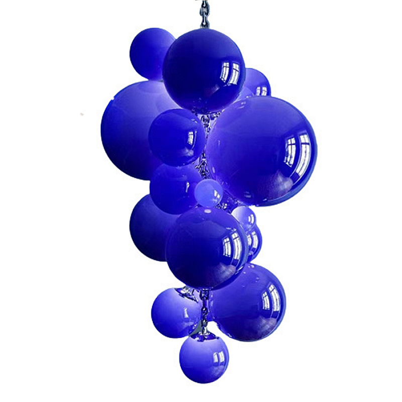 Люстра Grape Balls Синее стекло Сапфирово-синий Люстра Grape Balls Синее стекло Сапфирово-синий в Краснодаре | Loft Concept