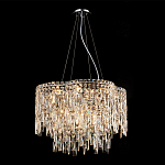 Люстра подвесная с хрустальными подвесками и металлическим основанием цвета Хром Ludivine Lighting варинант исполнения - 4 | Loft Concept в Краснодаре