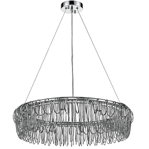 Люстра Spiral & Chains Chrome Circle