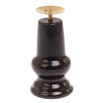 Подсвечник из натурального камня змеевик чёрного цвета Stone Candlestick варинант исполнения - 2 | Loft Concept в Краснодаре