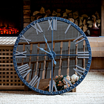 Часы настенные зеркальные с серебряным металлическим циферблатом Mirror Tower Clock варинант исполнения - 5 | Loft Concept в Краснодаре