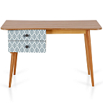 Письменный стол с принтом на ящиках Elise Desk варинант исполнения - 7 | Loft Concept в Краснодаре