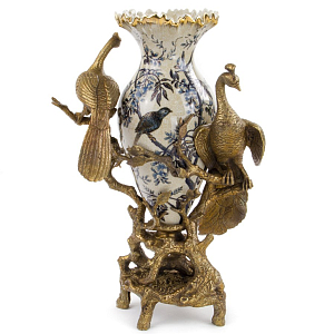 Ваза Bronze Peacocks Vase