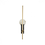 Бра с круглым плафоном из алебастра и бронзовой декоративной стрекозой 65 Alaris  варинант исполнения - 1 | Loft Concept в Краснодаре