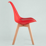 Стул с основой из пластика и мягким сиденьем Arvika Red варинант исполнения - 3 | Loft Concept в Краснодаре