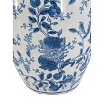 Ваза фарфоровая с узким горлышком и синими цветочными мотивами Independence варинант исполнения - 3 | Loft Concept в Краснодаре