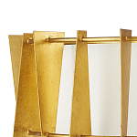 Потолочный светильник круглый с каркасом в форме треугольников и тканевым абажуром Brutal Light варинант исполнения - 2 | Loft Concept в Краснодаре