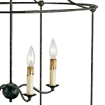 Подвесной светильник в виде черного фонаря Big Black Lantern варинант исполнения - 1 | Loft Concept в Краснодаре