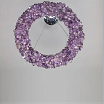 Люстра кргулая из фиолетового хрустального камня Purple Diamond варинант исполнения - 1 | Loft Concept в Краснодаре