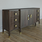 Большой Комод-буфет Elsa Dreams Walnut с ящиками варинант исполнения - 4 | Loft Concept в Краснодаре