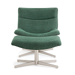 Кресло вращающееся с подставкой для ног зеленое Verdante варинант исполнения - 2 | Loft Concept в Краснодаре