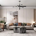 Дизайнерский журнальный стол зеркальный волнистой формы Gytep варинант исполнения - 1 | Loft Concept в Краснодаре