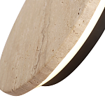 Бра с круглым плафоном из травертина Shaw Marble Lighting варинант исполнения - 5 | Loft Concept в Краснодаре