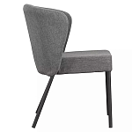 Стул серый с широкой закругленной спинкой Chair Gray Attractive варинант исполнения - 2 | Loft Concept в Краснодаре