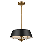 Подвесной светильник с конусовидным металлическим абажуром черного цвета Kichler варинант исполнения - 2 | Loft Concept в Краснодаре