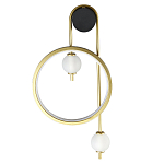 Бра с круглой рамкой и стеклянными белыми шарами B.LUX C Ball варинант исполнения - 1 | Loft Concept в Краснодаре