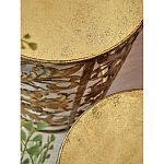 Столик приставной с цветочной резной фактурой Madagascar варинант исполнения - 2 | Loft Concept в Краснодаре