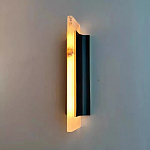 Бра вертикальное с мраморными рассеивателями на черном корпусе Gutter варинант исполнения - 2 | Loft Concept в Краснодаре