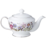 Чайный сервиз из фарфора с рисунком цветов на 6 персон 14 предметов Garden Whisper Porcelain Set  варинант исполнения - 1 | Loft Concept в Краснодаре